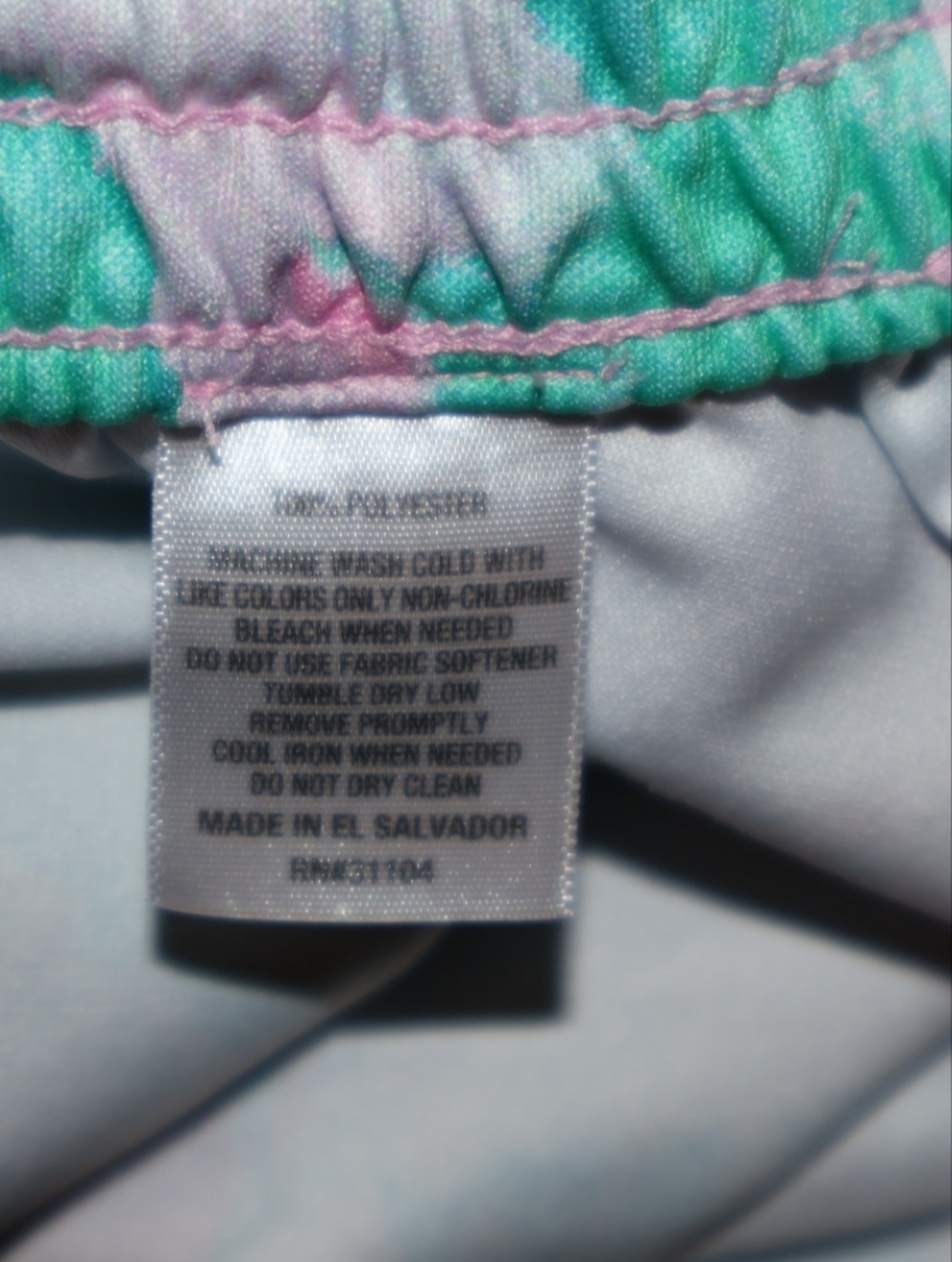 ZELOS Marbled Pastel Running & Performance Shorts-Pink & Mint Green. - Picture 5 of 5